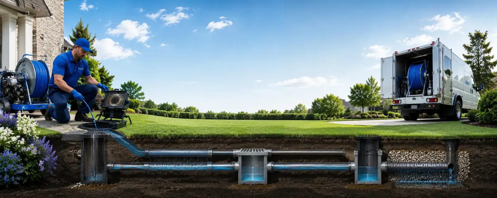 Outdoor drain cleaning information for Highwood, MT